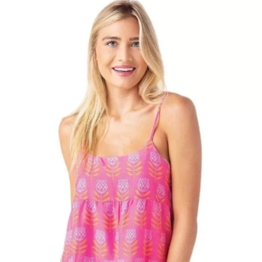 Pink Floral Mini Dress - Picture 2 of 7